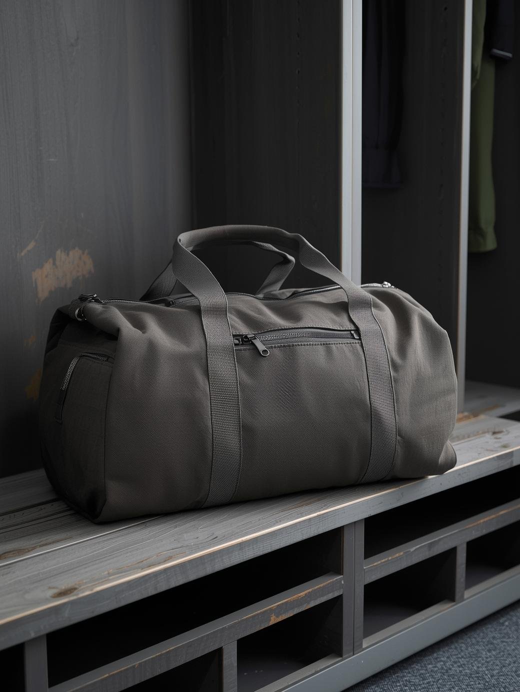 Spacious Gym Bag for Everyday Use – ZM Exports ZM Exports black gym bag with adjustable straps.